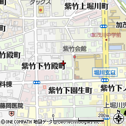 京都府京都市北区紫竹下園生町23周辺の地図