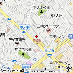 愛知県豊明市三崎町中ノ坪27周辺の地図