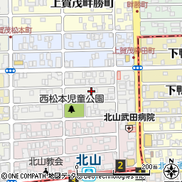 京都府京都市北区上賀茂松本町75-1周辺の地図