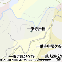 京都府京都市左京区一乗寺掛橋周辺の地図