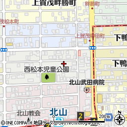 京都府京都市北区上賀茂松本町75-4周辺の地図