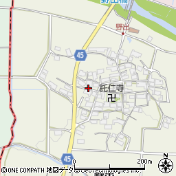 滋賀県蒲生郡日野町野出882周辺の地図