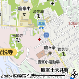 京都府京都市北区鷹峯光悦町5-11周辺の地図