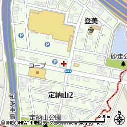 愛知県名古屋市緑区定納山周辺の地図