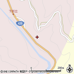 愛知県設楽町（北設楽郡）三都橋（井戸沢）周辺の地図