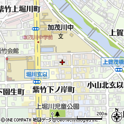 京都府京都市北区紫竹下長目町20周辺の地図