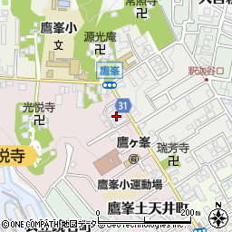 京都府京都市北区鷹峯光悦町4周辺の地図