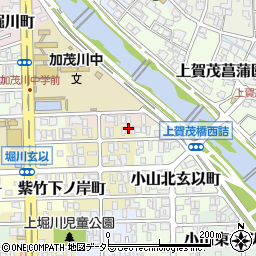 京都府京都市北区紫竹下長目町26周辺の地図