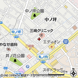 愛知県豊明市三崎町中ノ坪24-16周辺の地図