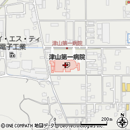 津山第一病院訪問看護ステーション周辺の地図