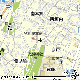 愛知県東海市名和町船津周辺の地図