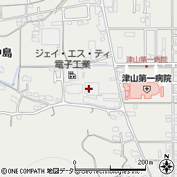 ジェイ・エス・ティ電子工業株式会社　津山工場周辺の地図