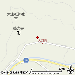 京都府南丹市園部町大河内（溝ノ上）周辺の地図