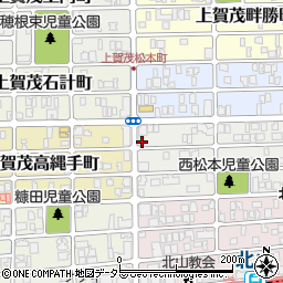 京都府京都市北区上賀茂松本町15周辺の地図