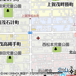 京都府京都市北区上賀茂松本町13周辺の地図