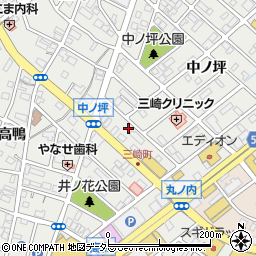 愛知県豊明市三崎町中ノ坪27-38周辺の地図