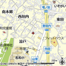 愛知県東海市名和町東垣内50周辺の地図