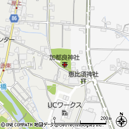 加都良神社周辺の地図