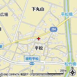 愛知県豊田市堤町平松56周辺の地図