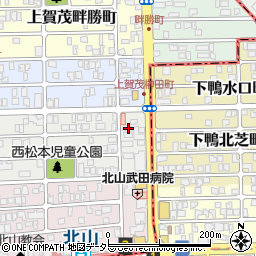 京都府京都市北区上賀茂松本町102周辺の地図