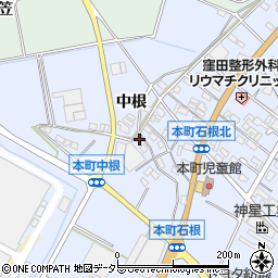 愛知県豊田市本町中根74-1周辺の地図