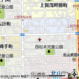 京都府京都市北区上賀茂松本町9-1周辺の地図