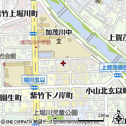 京都府京都市北区紫竹上長目町2周辺の地図