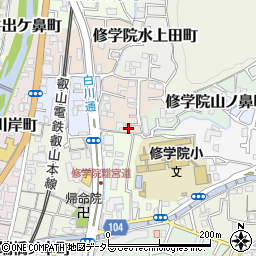 京都府京都市左京区修学院高部町4-6周辺の地図