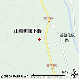 兵庫県宍粟市山崎町東下野55-1周辺の地図