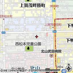 京都府京都市北区上賀茂松本町64周辺の地図