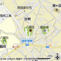 愛知県豊田市堤町宮畔12周辺の地図