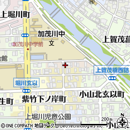 京都府京都市北区紫竹上長目町22周辺の地図