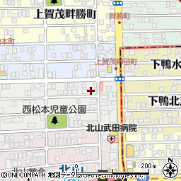 京都府京都市北区上賀茂松本町63周辺の地図
