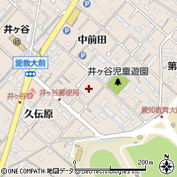 愛知県刈谷市井ケ谷町中前田80周辺の地図