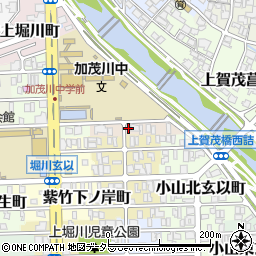 京都府京都市北区紫竹上長目町22-8周辺の地図