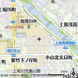 京都府京都市北区紫竹上長目町22-1周辺の地図