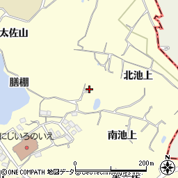 愛知県東海市名和町北池上周辺の地図
