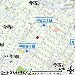 滋賀県守山市今宿周辺の地図