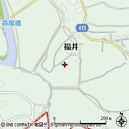 岡山県津山市福井2214周辺の地図