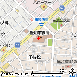 愛知県豊明市周辺の地図