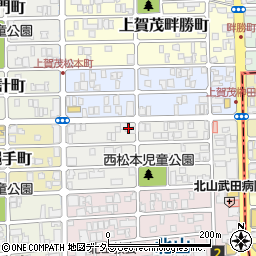 京都府京都市北区上賀茂松本町6周辺の地図