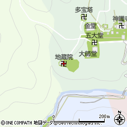 地蔵院周辺の地図