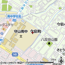 滋賀県守山市今宿町周辺の地図