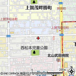 京都府京都市北区上賀茂松本町55周辺の地図