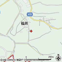 岡山県津山市福井2233周辺の地図
