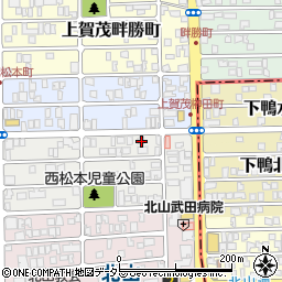 京都府京都市北区上賀茂松本町59周辺の地図
