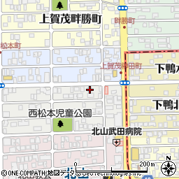 京都府京都市北区上賀茂松本町59周辺の地図