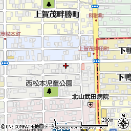 京都府京都市北区上賀茂松本町57周辺の地図