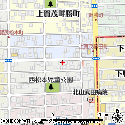 京都府京都市北区上賀茂松本町56周辺の地図
