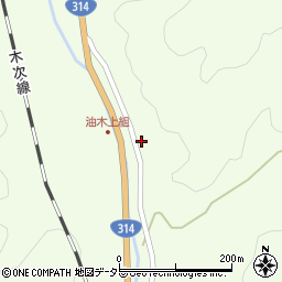 広島県庄原市西城町油木167周辺の地図